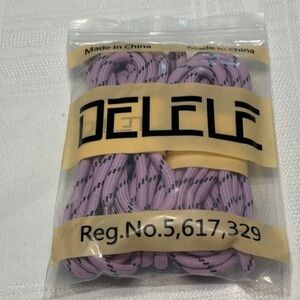 Purple and Black Shoelaces for Boots